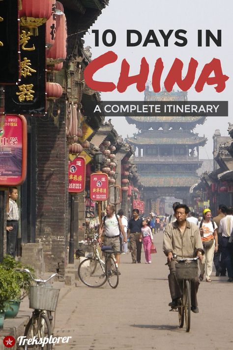 Need some ideas for what to do in China? Plan out your trip with this complete 10-day China itinerary including suggestions on where to go, things to do, what to eat & where to stay #china #eastasia #travel China Itinerary, China Travel Guide, Explore China, Travel China, China Travel Destinations, Visit China, Travel Destinations Asia, Asia Travel Guide, Southeast Asia Travel