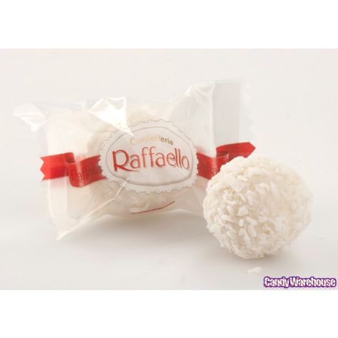 Ferrero Raffaello Candy Balls: 45-Piece Box DELISH! Rafaello Balls, Ferrero Raffaello, Truffle Balls, Coconut Truffles, Bulk Candy Store, Coconut Candy, Candy Balls, Pastel Candy, Coconut Almond