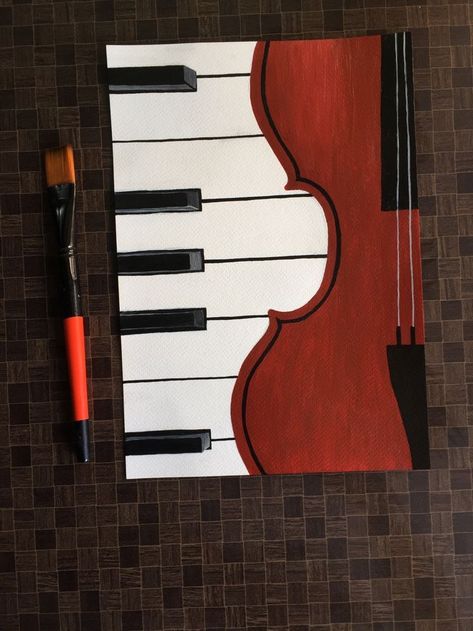 Music Art Painting, Mini Tela, Easy Acrylic Painting Ideas, Pencil Drawing Images, What To Paint, Easy Acrylic Painting, Small Canvas Paintings, Рисунки На Холсте, Simple Canvas Paintings