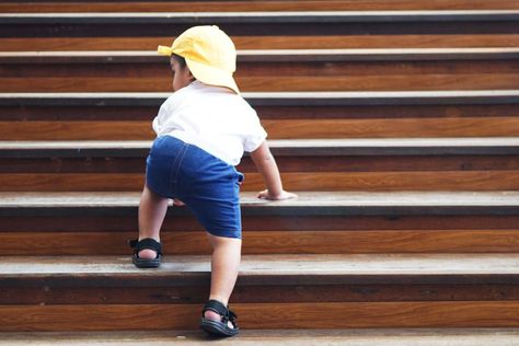 4 min read Ah, the wonderful world of toddlerhood! It’s a time filled with boundless energy, endless curiosity, and a whole lot of climbing. And when it comes to climbing, one of the most exciting (and sometimes terrifying) challenges for toddlers is tackling a staircase. So, when do toddlers start climbing stairs with confidence? And how can you […] The post When Do Toddlers Start Climbing Stairs? appeared first on Being The Parent. Climbing Stairs Reference, How To Draw Stairs, Climbing Stairs, Ib Art, Toddler Climbing, Kids Climbing, Stair Climbing, Wood Stairs, Kids Running