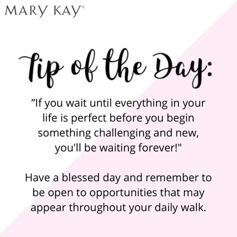 Mary Kay Positive Affirmations, Wednesday Mary Kay Posts, Mary Kay Sunday Post, Mary Kay Tip Of The Day, Tip Tuesday Mary Kay, Mary Kay Wednesday Post, Mary Kay Monday Posts, Mary Kay Marketing Ideas Social Media, Mary Kay Tip Tuesday