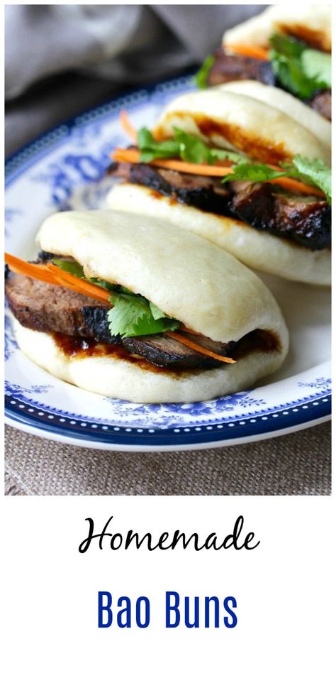 Easy Bao Buns, Easy Bao Buns Recipe, Bao Buns Recipe, Steamed Bao Buns, Steam Buns, Steamed Bao, Gua Bao, Asian Recipe, Bao Buns