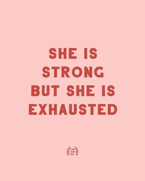 • she is strong but she is exhausted ✨✨✨✨✨ it’s only Tuesday but for someone who struggles to make decisions , I’ve made enough in the last… She’s Strong But She’s Exhausted, Quotes About Life Being Exhausting, She Is Strong, Grl Pwr, Stone Cold, Sounds Good, Dark Room, Motivation Quotes, Note To Self