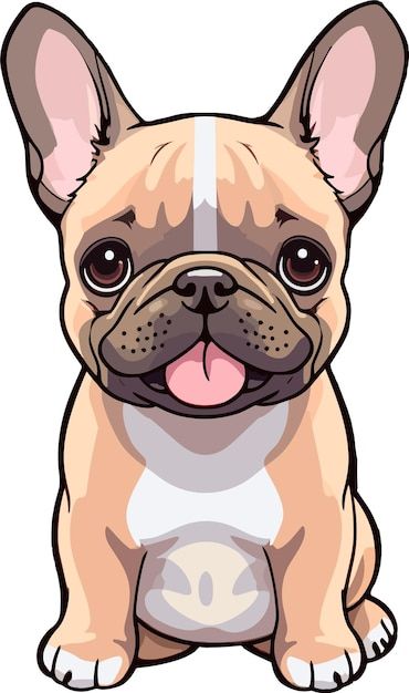 French Bulldog Cartoon, French Bulldog Drawing, Dog Portraits Art, Bulldog Francese, Cute Flower Wallpapers, Dog Wallpaper, Rock Painting Art, Dog Boarding, Animal Clipart