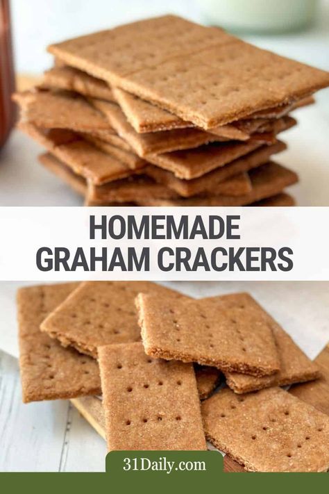 Crackers Homemade, Galletas Keto, Graham Cracker Recipes, Homemade Graham Cracker Crust, Homemade Graham Crackers, Homemade Crackers, Homemade Mixes, Homemade Stuff, Cracker Recipes