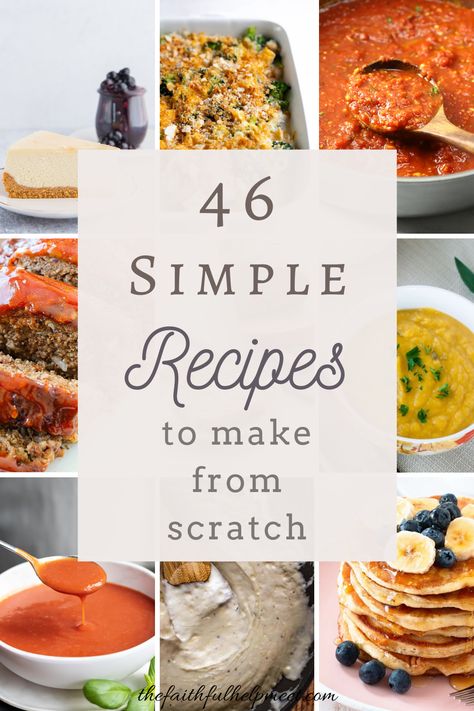 Cook From Scratch, Us Money, Homemade Pantry, Make From Scratch, Recipes To Cook, Cooking For Beginners, Homemade Dinner, Recipes To Make, Simple Recipes