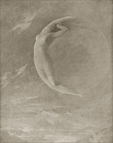 Albert Aublet (1851 - 1938)             New Moon      Master Paintings of the… Albert Aublet, Oh My Goddess, Luna Moon, Sun Moon Stars, Anais Nin, Luna Lovegood, Wow Art, Moon Magic, Moon Goddess