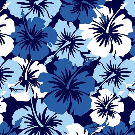 Pretty design, replace colors November Pictures, Summer Prints Wallpaper, Entryway Carpet, Hawaiian Pattern, Dining Room Entryway, Blue Hibiscus, Plumeria Flowers, Blue Prints, Tiki Party