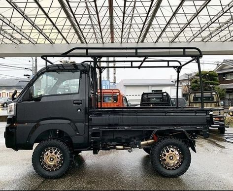 Kei Truck, Mobil Off Road, Mini Trucks 4x4, Vw Eurovan, Suzuki Carry, Adventure Car, Kei Car, Mini Truck, Truck Camping