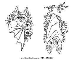 7,903 Bat tattoos Images, Stock Photos & Vectors | Shutterstock Bat With Flowers Tattoo, Bat Outline Tattoo, Bat Tattoo Cute, Bat Flash Tattoo, Bat Tattoo Stencil, Hanging Bat Tattoo, Cute Bat Tattoo, Traditional Bat Tattoo, Bat Outline