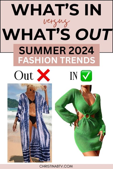 Discover the hottest summer fashion trends for 2024 and learn what's in and what's out. Upgrade your summer wardrobe with our expert tips and stay effortlessly chic all season long. Current Fashion Trends 2024 Summer, 2024 Summer Style Trends, 2024 Summer Styles For Women, Trendy Summer Outfits 2024 Women, 2024 Trends For Women Summer, 2024summer Look, What To Wear Over Summer Dress, Summer 2024 Fashion Trends Women, 2024 Womens Summer Fashion