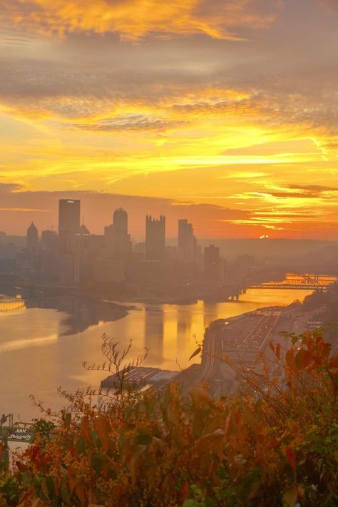 Pennsylvania Photography with Uncovering PA | Sunrise as seen from the West End overlook Pittsburgh 11-6-23 | Facebook Pennsylvania Photography, Urban Aesthetic, West End, Pittsburgh, Pennsylvania, Photography