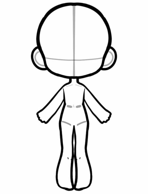 Cartoon Body Base, Aesthetic Profile Picture Cartoon Soft, Chibi Body, Cartoon Body, Doll Drawing, Chibi Sketch, Anime Body, Body Base, Body Base Drawing