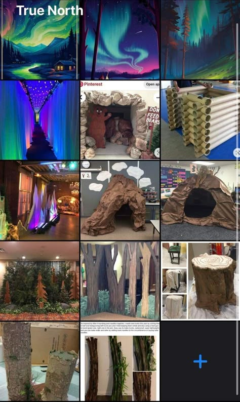 Alaska Decor Ideas, True North Vbs 2025 Crafts, Diy Mountain Stage Props, Alaskan Decor, Alaska Vbs Decorations, Alaska Vbs Decor, Alaska Vbs, True North Vbs 2025, True North Vbs Decorations