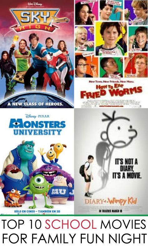 Looking for family movies? Now's the perfect time of year for school movies your whole family will enjoy. Check out these back to school movies… Back To School Movies, Back To School Movie, Bts Party, School Movies, Worried Kids, Kids Movie, Family Fun Night, Parenting Ideas, Wimpy Kid