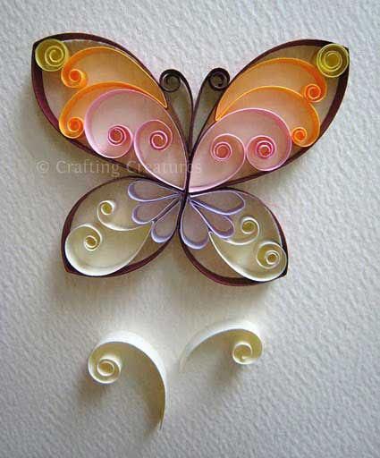 Basic paper quilling idea Quilling Easy, Quilling Patterns Tutorials, Quilling Butterfly, Toilet Paper Roll Art, Quilling Pattern, Paper Filigree, Rolled Paper Art, Quilling Projects, Toilet Paper Crafts