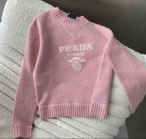 Prada Sweatshirt, Girly Academia, Prada Clothes, Chanel Sweatshirt, European Princess, Prada Sweater, Chanel Sweater, Prada Shirt, High Fashion Outfits