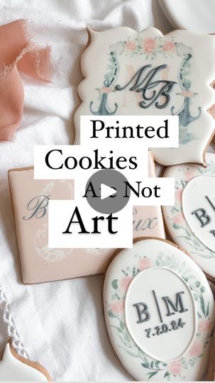 Printed Cookies, Painted Cookies, Hand Painted Cookies, Paint Cookies, Small Cakes, Wedding Crest, Candyland Party, I Tunes, Portrait Wedding