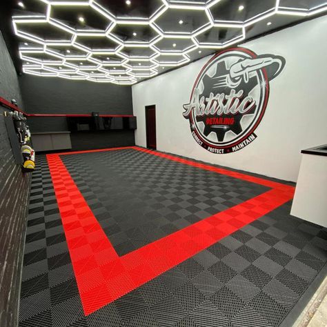 Garage Floor Tile, Garage Tile, Garage Design Interior, Pvc Floor, Garage Floor Tiles, Garage Style, Modern Garage, Modular Unit, Garage Interior