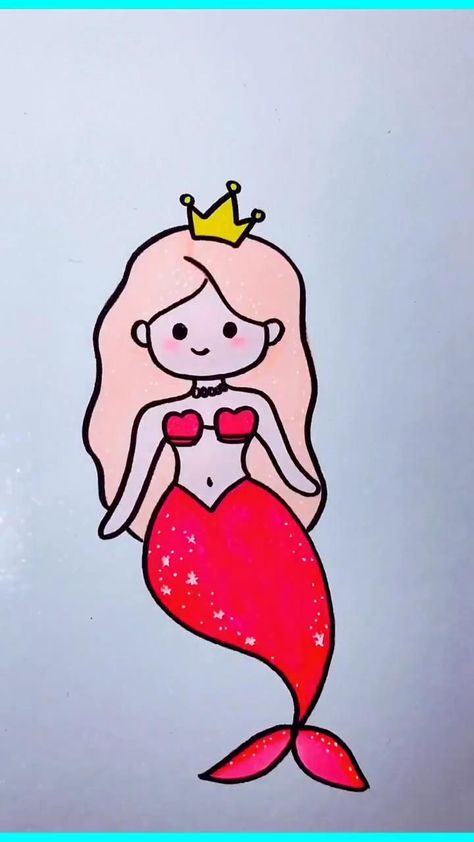 Free pencil drawing class - how to draw a Mermaid in 2022 | Cute drawings, Drawings, Easy doodle art Draw A Mermaid, Easy Doodle, Mermaid Drawings, Easy Drawings For Kids, Abstract Art Painting Diy, Easy Doodle Art, Easy Drawings Sketches, Cute Doodle Art, Cute Easy Drawings