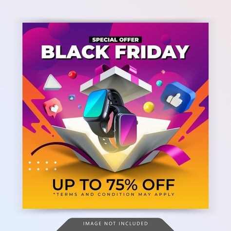 Special Offer Design, Promotion Design Ideas, Special Offer Poster, Offer Poster, For Instagram Post, Black Friday Poster, Black Friday Sale Poster, Instagram Post Design, Black Friday Sale Banner