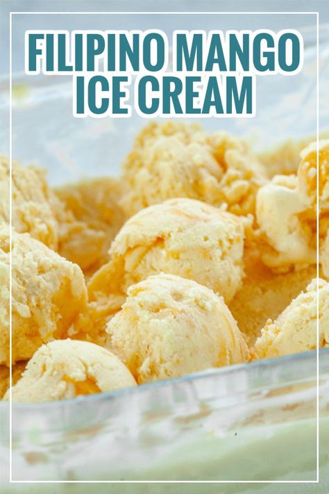 Mango Gelato, Homemade Mango Ice Cream, Mango Ice Cream Recipe, Foxy Folksy, Mango Cream, Mango Ice Cream, Italian Dessert, No Churn Ice Cream, Mango Flavor