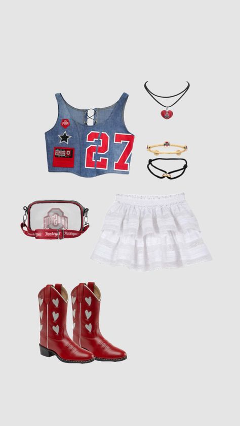 Ohio State Gameday outfits #preppy #outfitinspo #beauty #vibes #gameday #gamedayfit #gamedayoutfit #outfit #outfitcheck #aesthetic #girly #ohiostate #bamarush #bamagamedayfit #secgameday Bama Gameday, Gameday Outfits, Outfits Preppy, Beauty Vibes, Aesthetic Girly, Gameday Outfit, Aesthetic Collage, Ohio State, Ohio