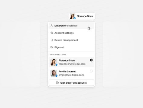 Switch accounts — Untitled UI by Jordan Hughes® on Dribbble Switch Ui, App Design Layout, Design Layout, Business Account, Ui Design, App Design, Layout Design, Global Community, Creative Professional