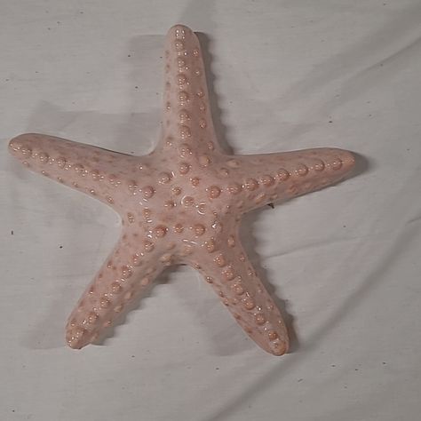 Ceramic starfish Paper Mache Starfish, Starfish Ceramics, Starfish Bowl, Clay Starfish, Starfish Sculpture, Ceramic Starfish, Starfish Colors, Clay Models, Theme Bathroom