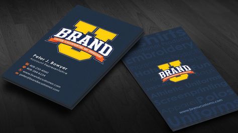 freelance BrandU needs a new business card design. by milos9399 Streetwear Business Card, Streetwear Business, Logo Identity Branding, Logos Ideas, Logo Identity, Custom Business Cards, Identity Branding, Identity Logo, New Business