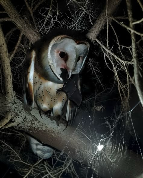 Creepy Owl, Scary Owl, Airplane Drawing, Gothic Aesthetic, Cute Anime Profile Pictures, Like Animals, Barn Owl, Art Reference Photos, Spirit Animal