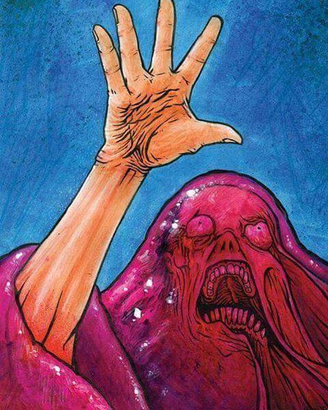 The Blob artwork Blob Monster, Blob Art, Natalie Merchant, Loreena Mckennitt, Mike Oldfield, The Blob, Rockabilly Hair, 80s Horror, Cool Monsters