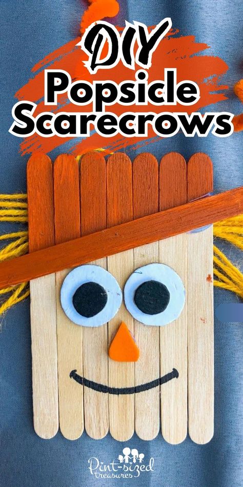 diy popsicle scarecrow Diy Fall Decor Construction Paper, Thanksgiving Crafts For Seniors Assisted Living, November Teacher Door Ideas, Scarecrow Art For Preschool, Fall Enrichment Activities, Fall Crafts For Senior Citizens, October Crafts For Seniors, November Crafts For Seniors, October Activities For Seniors