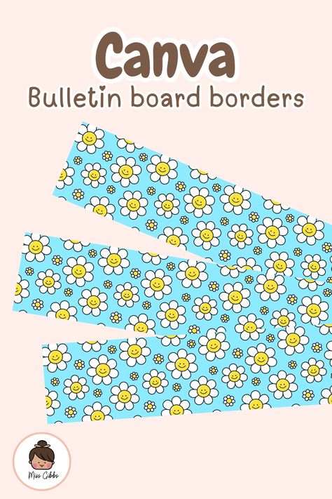 Download and decorate your classroom with these flower bulletin board border strips right from the Canva library with your Canva for education account. Flower Bulletin Board, Canva Classroom, Bulletin Boarders, Flower Bulletin Boards, Cute Template, Classroom Bulletin Board, Bulletin Board Borders, Free Teaching Resources, Classroom Bulletin Boards