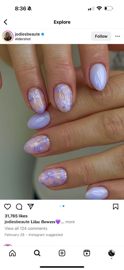 Paint Nails, Gel Paint, Nails Purple, Lilac Flowers, Birthday Nails, I Feel Pretty, Nail Inspo, You Nailed It, Lilac