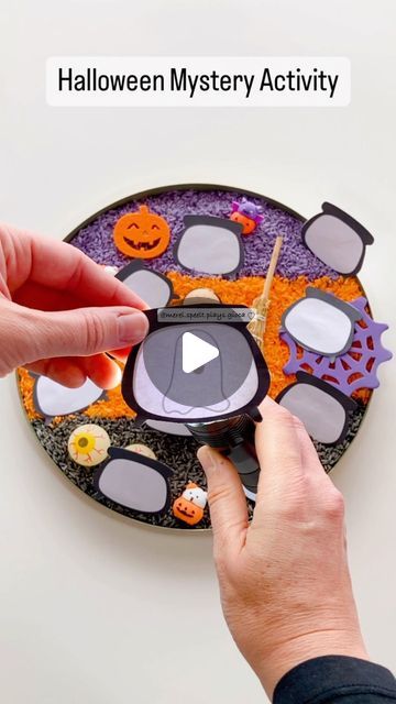 Kelly on Instagram: "♡ Halloween Mystery ♡ ♡ Halloween Mysterie ♡  •  Get our FREE printable: link in bio!   This activity was the biggest hit, they wanted to try it over and over again! 🤩  How to: ♥ download our printable  ♥ print the empty cauldrons x 2 ♥ print the cauldrons with drawings x 1 ♥ glue each page on top of the other ♥ cut out the cauldron shapes ♥ use a flashlight to see what’s ‘inside’ the cauldron ♥ optional: hide the cauldrons inside your home and let your little ones go on a Halloween Mystery hunt!   🇳🇱 Hoe maken: ♥ download onze pdf  ♥ print de lege heksenketels x 2 ♥ print de helsenketels met tekeningen x 1 ♥ kleef elke pagina over de andere pagina ♥ knip de heksenketels uit ♥ gebruik een zaklamp om te kijken wat er in de heksenketels ‘verstopt’ zit ♥ optioneel: ver Halloween Mystery, The Cauldron, Halloween Preschool, The Big Hit, Preschool Age, Speech Therapy, Flashlight, Go On, Free Printables