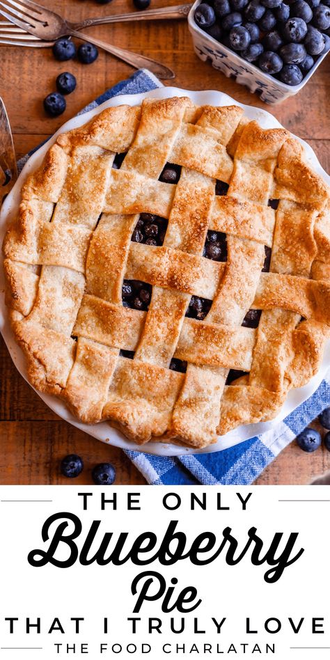 Blueberry Pie With Fresh Blueberries, Healthy Blueberry Pie, Bluberry Pie, Blue Berry Pie, Best Blueberry Pie Recipe, Best Blueberry Pie, Blueberry Recipe, Blueberry Pies, Blueberry Pie Recipe