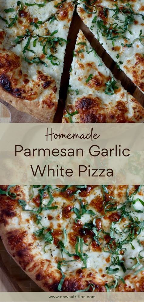 White Sauce Recipe For Pizza, Olive Oil Based Pizza, White Cheese Pizza, Garlic Parmesan Pizza Sauce, White Garlic Pizza Sauce, Garlic Parmesan Pizza, Garlic White Pizza, Homemade White Pizza, Utah Recipes