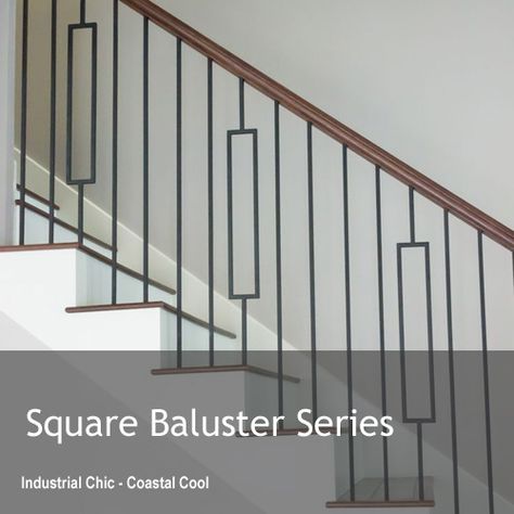 Stair Balusters and Iron Spindles from Metal Balusters Direct - Canada Staircase Metal Spindles, Iron Spindles On Stairs, Iron Balusters Stairs, Stairway Spindles, Stair Spindle Ideas, Metal Spindles Staircase, Baluster Ideas, Iron Spindle Staircase, Wrought Iron Stair Spindles