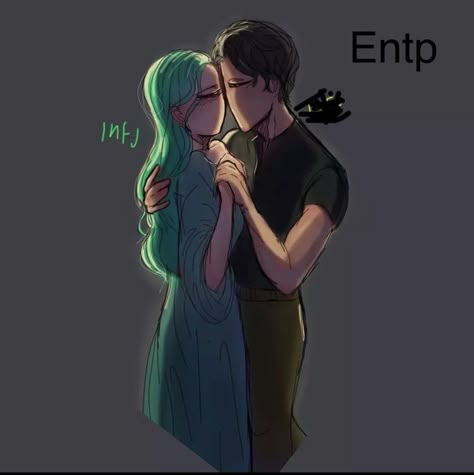 Entp X Infj Fan Art, Infj Entp Ship, Infj And Entp, Infj Humor, Infj Personality Facts, Intp T, Infj Psychology, Infj Mbti, Mbti Relationships