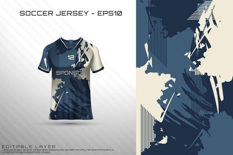 Sports jersey and t-shirt template sports jersey design vector mockup. Retro Jersey Design Ideas, Tshirt Jersey Design Ideas, Jersey Design Ideas Patterns, Design Jersey Futsal Polos, Motif Jersey Futsal, Sport Shirt Design Ideas, Jersey Design Volleyball, Cool Jersey Design, Jersey Ideas Design