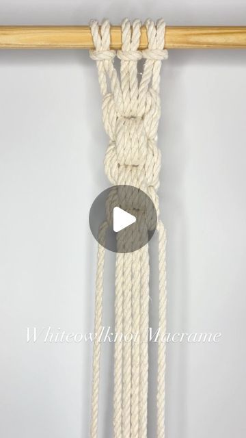 Macrame Rope Pattern, New Macrame Ideas, Easy Macrame Knots, Macrame Patterns Tutorials Videos, Endless Falls Knot, Hitch Knot Macrame, Macrame Gathering Knot, Macrame Wall Hanging Square Knot, Diy Macrame Plant Hanger Tutorials