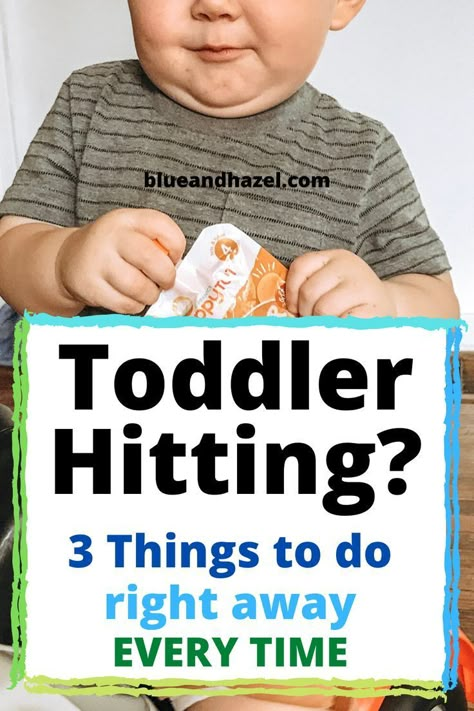 Gentle Parenting Toddler, Change Behavior, Hitting Toddler, Child Discipline, Toddler Behavior, Parenting Discipline, Toddler Discipline, Terrible Twos, Teaching Toddlers