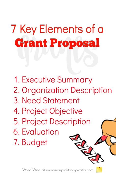 Grant Writing Made Simple: write these 7 key elements of a grant proposal ahead of time so you save time and submit stronger applications. How To Write Grants, Art Grant Proposal Ideas, How To Write A Grant Proposal, Sba Grant Format, Grant Writing Business, Grant Writing Non Profit, Grant Writing Template, Writing Proposals, Nonprofit Grants