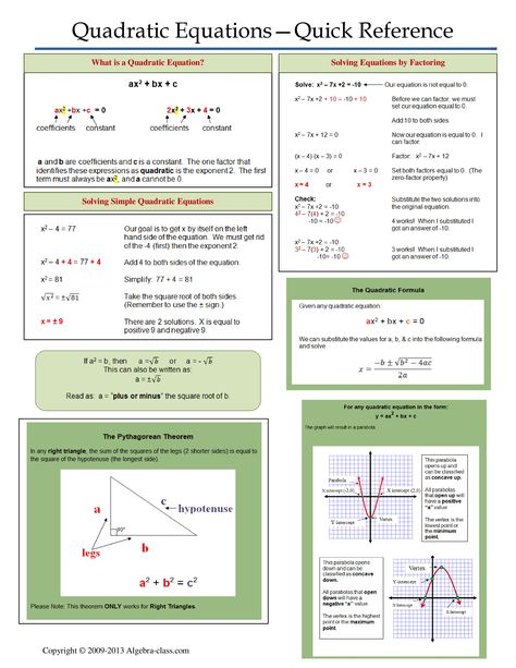 One page notes worksheet for Quadratic Equations Unit. Math Rules, Algebra Help, Graphing Quadratics, Gre Prep, Math Tips, Student Apps, Quadratic Equations, Solving Quadratic Equations, Quadratic Formula