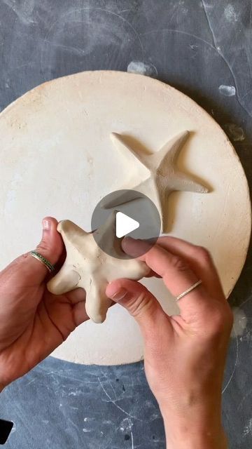 Ceramics Videos on Instagram: "Ceramic ocean starfish art 🐚 by @vuvu_ceramics" Starfish Sculpture, Ceramics Videos, Plane Trip, Ocean Starfish, Starfish Art, Pottery Sale, Art Coquillage, Sea Stars, Beginner Pottery