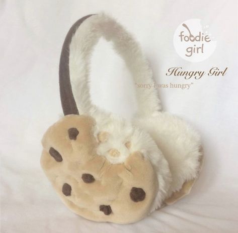 foodiegirlshop on ins Choco Biscuit, Food Shapes, The Cardigans, Hungry Girl, Food Accessories, Ear Muffs, Kawaii Accessories, Kawaii Clothes, Earmuffs