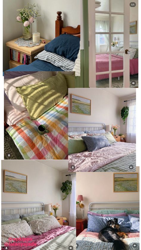 Colourful bedroom inspo Bedroom Inspo, Bedroom Colors, Room Inspo, Apartment, Bedroom, Color