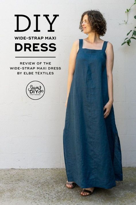 Pinafore Dress Plus Size Free Pattern, Halter Maxi Dress Pattern, 2 Yard Dress Pattern, Linen Dress Pattern Free, Maxi Dress Patterns Free, Summer Dress Patterns Free, Apron Dress Pattern, Summer Dresses Diy, Maxi Dress Pattern Sewing