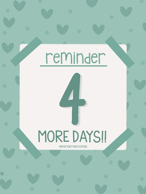 4 More Days Countdown, 4days To Go Countdown, Launch Day Instagram Post, 4 Days To Go Countdown, Launch Teaser, Reminder Post, Teaser Campaign, 4 More Days, 4 Days Left